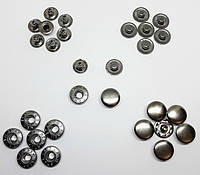 Кнопка Альфа 15 мм темный никель (в упаковке 720 штук )