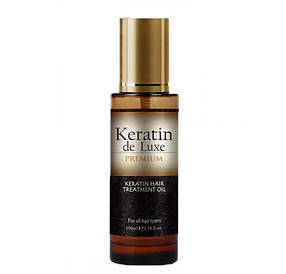 Олія для волосся з кератином Keratin De Luxe Premium Hair Oil Treatment