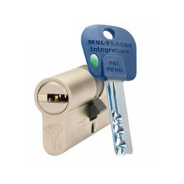 Циліндр Mul-t-lock Integrator ключ/ключ нікель сатин 66 мм