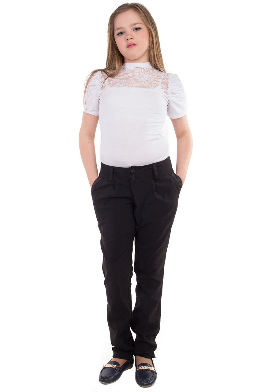 Штани шкільні утеплені для дівчинки підлітка, фото 1