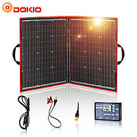 Солнечная панель влагозащищенная складная DOKIO FFSP-110M мощностью на 100W с контроллером