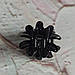 Заколки, затискачі, крабики медузка квітка чорні 3 см, фото 3