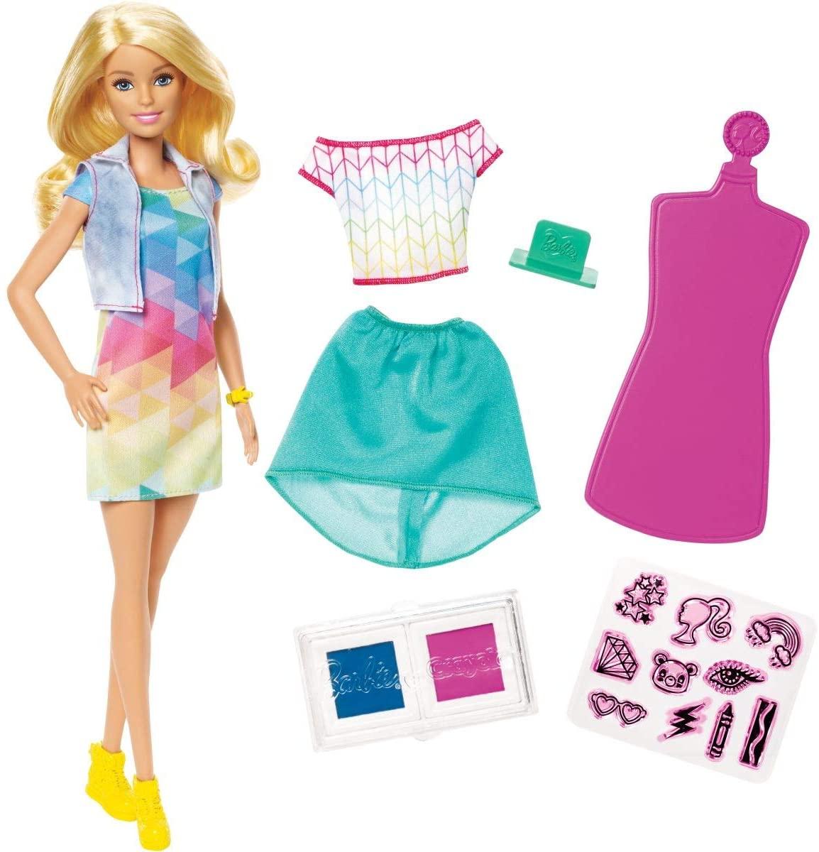 Лялька Барбі Дизайнер одягу Barbie Crayola Color Stamp Fashions Set FRP05