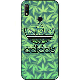 Чохол силіконовий з картинкою для Realme 3 Pro Логотип adidas