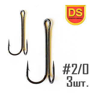 Гачок DOUBLE HOOK Long №2/0 Дніпро-Свинець (3 шт.)