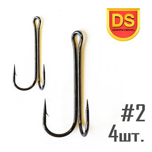 Гачок DOUBLE HOOK Long №2 Дніпро-Свинець (4 шт.)