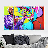 Картина інтер'єрна Марвін Гей, співак, графіті, фото 3