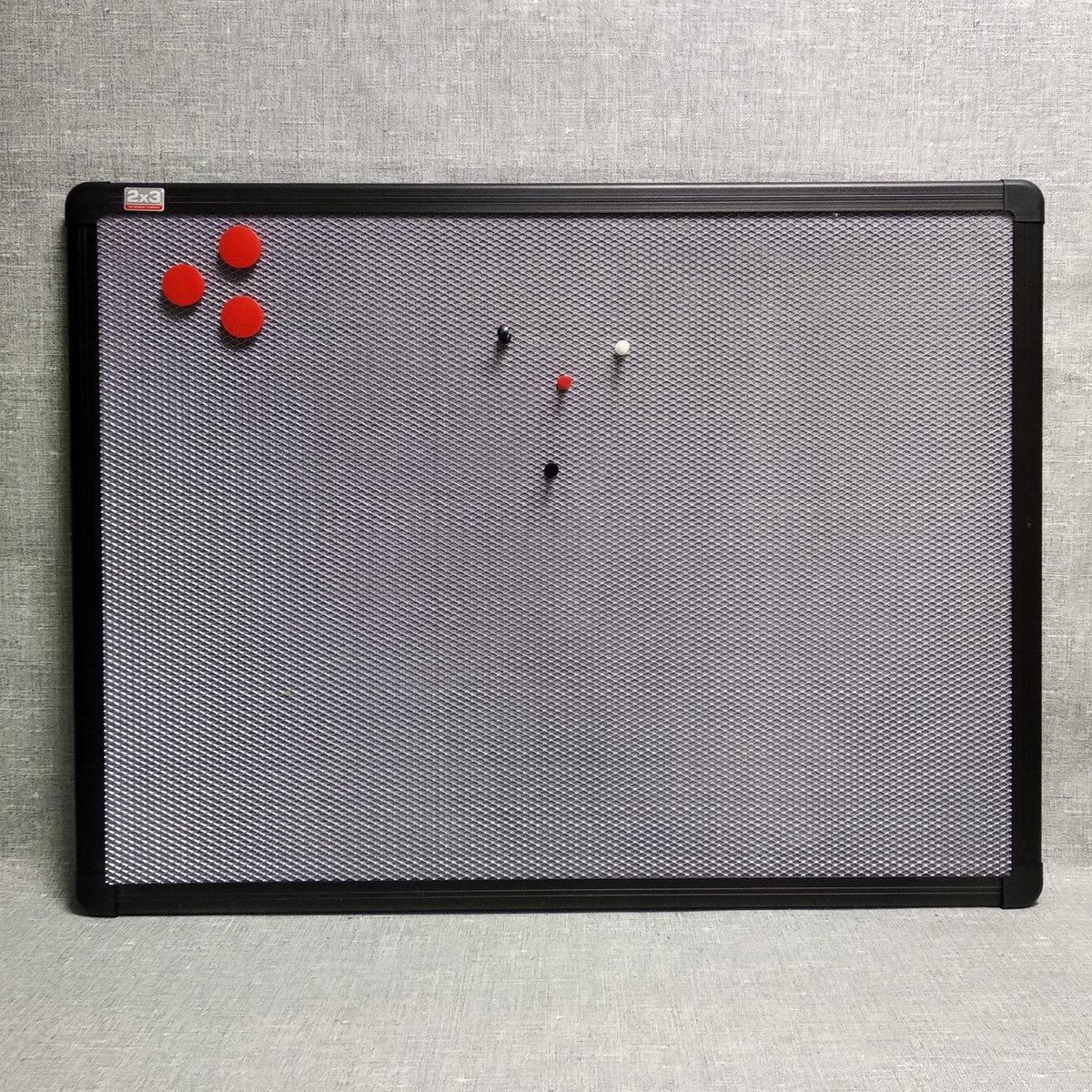 Дошка текстиль сірий + металева сітка (рамка чорна) ТОВ "2х3 Україна"