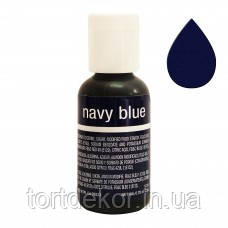 Гелевий барвник Chefmaster Темно-синій Navy Blue 20 г, фото 1