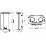 Водонагрівач плоский, електр.керування Arti WH Flat E 50L/2 2000W Ø29см 25кг мокрій тен, фото 3