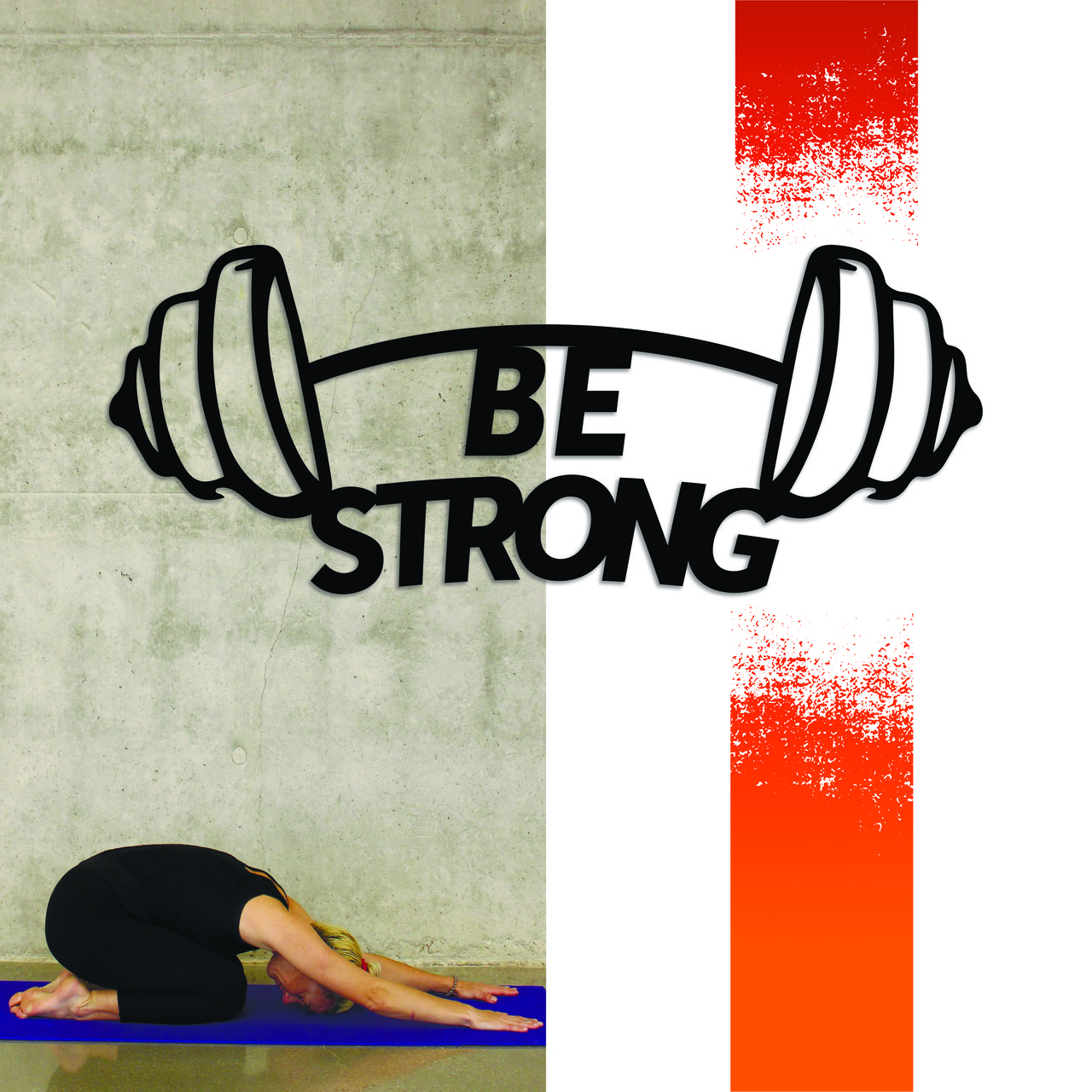 Декоративна дерев'яна картина абстрактна модульна полігональна Панно "Be strong / Будь сильним"