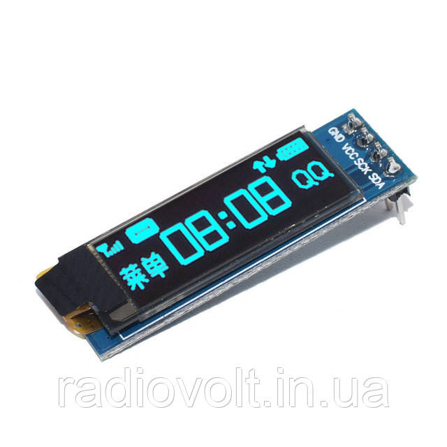 OLED дисплей 0.91 I2C (синій) 128х32