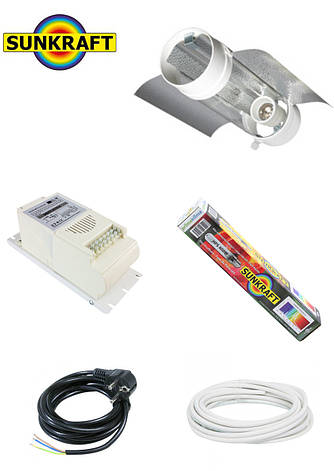 Комплект освітлення Sunkraft ДНАТ 400 W з CoolTube, фото 1