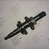 Колінвал у зборі під шліць 25 мм бензинового двигуна 168f, фото 2