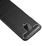 Чохол протиударний Slim Series для Xiaomi Redmi Note 9s / Note 9 Pro / Note 9 Pro Max — чорний карбон, фото 4