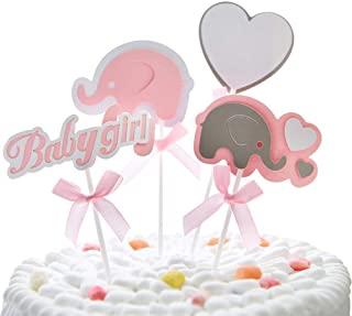 Топперы в торт на первый годик для девочки розовые 4 шт - фото 2 - id-p1194526226
