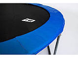 Батут для стрибків з зовнішньої сіткою 305 см + м'ячі у подарунок Hop-Sport 10ft синій, фото 3