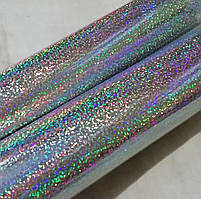 Термотрансферна плівка для термопереносу Голограма Срібло 10х25см