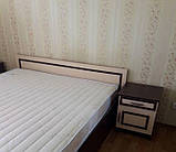 Ліжко двоспальне Кім (без ламельної основи) (Світ мебелев) 2060х1700х670 мм, фото 4