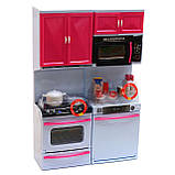 Кухня дитяча для ляльок Kitchen set зі світловими і звуковими ефектами 24х7х32 см (6610-11), фото 4