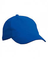 Молодежная стильная кепка-бейсболка под принт ярко-синяя