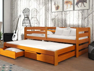 дитяче ліжко з висувними ящиками