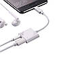 Перехідник адаптер з Type-C на 3,5 AUX та Type-З JOYROOM SH-C1 Ben Series Type-C до HIFI+PD SH-C1 (3A). White, фото 3