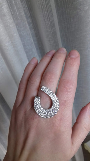 Вечірнє срібне кільце "Герцогінія", фото 1