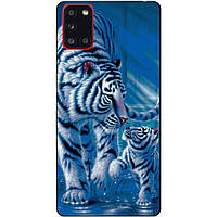 Силіконовий бампер чохол для Samsung A31 з малюнком Тигри