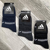 Носки мужские демисезонные х/б спортивные Adidas, Athletic Sports, средние, ассорти, 12571