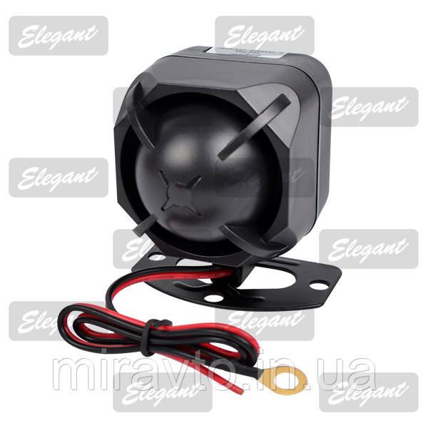 Сирена до сигналізації 6 тональна 25w Elegant 101 706 МІНІ-закрита, фото 1