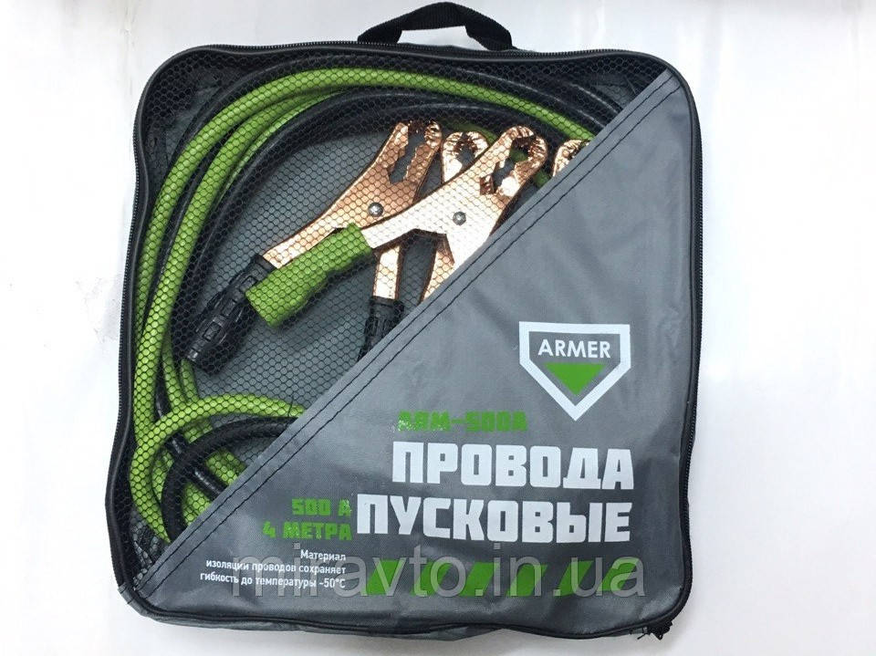 Пускові проводу 500А 4м (-50C) ARMER DEC-500A