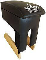 Підлокітник Renault Logan 2004-2013 з логотипом сірий