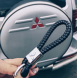 Брелок Mazda для автомобільних ключів Еко шкіра косичка, фото 5