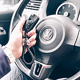 Брелок Mini Couper для автомобільних ключів Еко шкіра косичка, фото 7