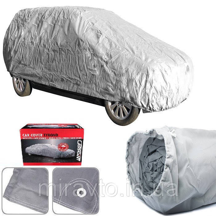 Тент автомобільний для седана 3 шари ! вентиляція Carpoint Tybond XXL (CC 14306H) 533х178х131