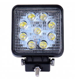LED протитуманні фара квадратна 105*126mm 27W 1500lm (1шт)