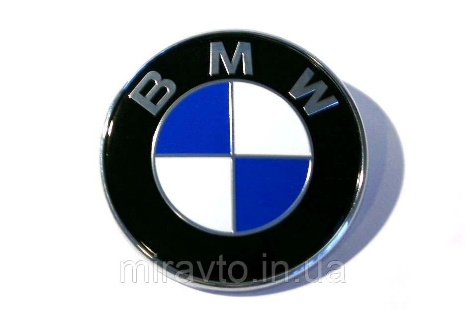 Емблема Bmw 2 пукли 80мм пластик Оригінал
