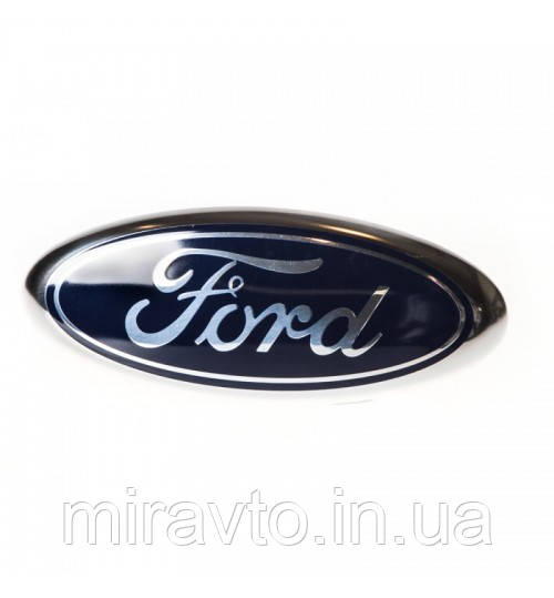 Емблема Ford 1 пукля 105х40мм пластик-хром
