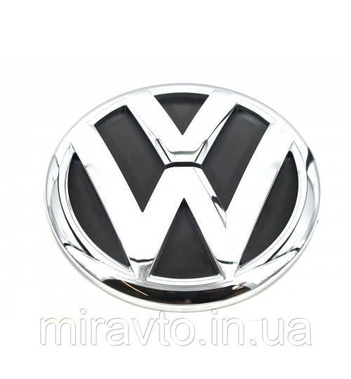 Емблема Volkswagen 2 пукли 80мм пластик-гумовий пильовик