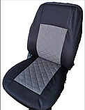 Чохли сидінь універсальні для різних авто LUXE "B" повний комплект Сині (ромби), фото 3