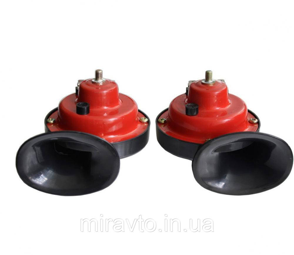 Сигнал звукової 12V Равлик 2 контакту 100 720 Elegant червоно-чорний