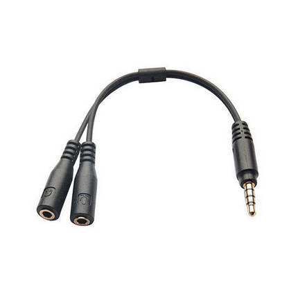 Перехідник Alitek для підключення мікрофона з 3pin 3,5 мм джек до смартфону, планшету -Refurbished, фото 1