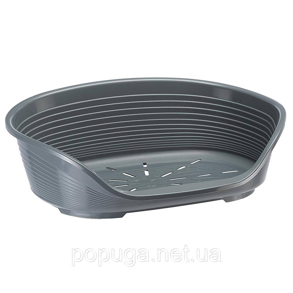 Пластиковий лежак Ferplast Siesta Deluxe 8 DARK GREY, 82 x 59.5 x 25 см
