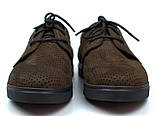 Кросівки літні коричневі сліпони чоловіче взуття великих розмірів Rosso Avangard Slip-On Brown NUB Perf BS, фото 5
