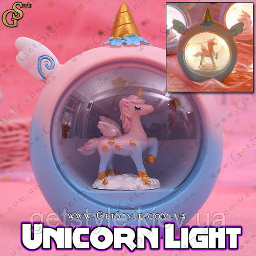 Нічник Єдиноріг у будиночку — "Unicorn Light" 12 см