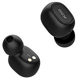 Бездротова стереогарнітура QCY T1C TWS Bluetooth навушники чорні, фото 3