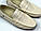 Світло-бежеві літні шкіряні мокасини чоловіче взуття великих розмірів ETHEREAL BS Classic Bleached Beige Perf, фото 8
