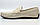 Світло-бежеві літні шкіряні мокасини чоловіче взуття великих розмірів ETHEREAL BS Classic Bleached Beige Perf, фото 2