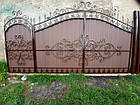 Ворота ковані з профнастилу, фото 4
